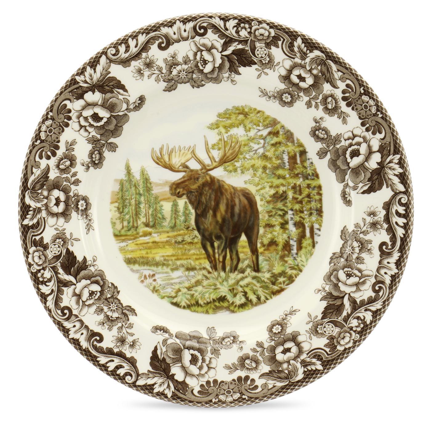 Woodland Dinner Plate 10.5 Inch (Moose) image number null