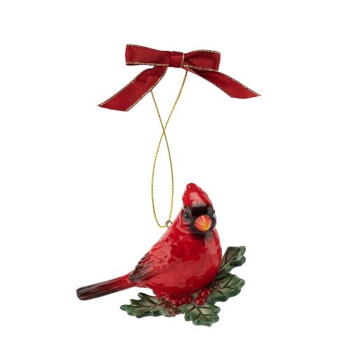 Christmas Tree Cardinal Ornament image number null
